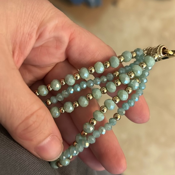 Francesca’s Apple Watch Band Light Green Sparkly Beads - Picture 2 of 3